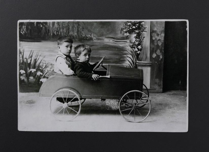 Pier Paolo and his younger brother Guido, inseparable childhood companions.