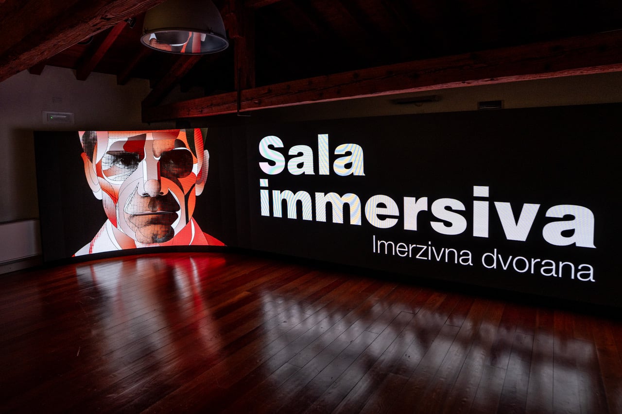 The Immersive Room of the Pier Paolo Pasolini Study Centre.